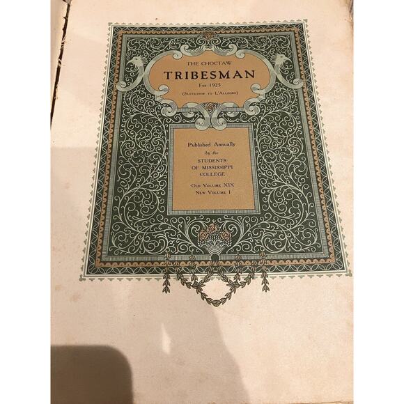 Mississippi College Yearbook Annual Tribesman 1925 MC Antique Choctaw Vintage - Picture 5 of 8